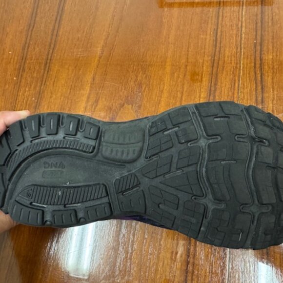 Brooks Men's Ghost 13 shoes Black / Purple Size 8 Medium - Picture 6 of 11